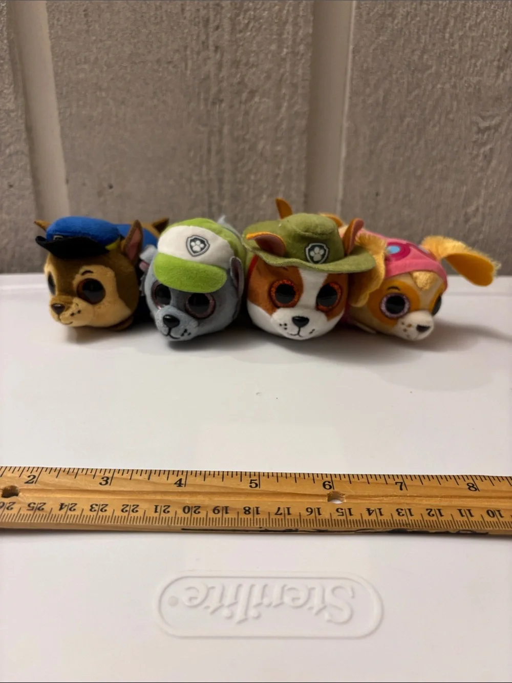 Paw Patrol Teeny Ty Plush Chase Tracker Skye & Rocky